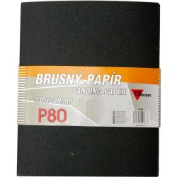 Levior Papír brusný 230x280mm P80 10ks Waterproof