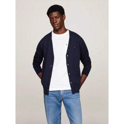 Tommy Hilfiger pánský kardigan 1985 MW0MW31214 tmavě modrý – Zboží Dáma