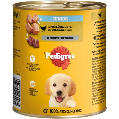 Pedigree Classic junior drůbeží v paštice 12 x 800 g – Hledejceny.cz