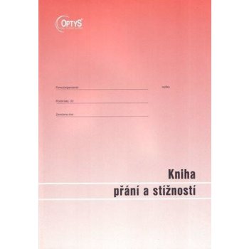 Optys 1256 Kniha přání a stížností A4 nepropisující 32 listů