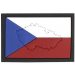 101INC Nášivka 3D plastová vlajka ČR mapa – Zboží Mobilmania