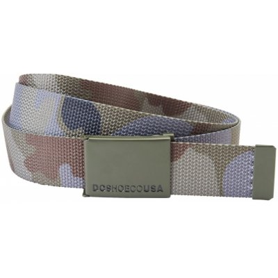 Dc shoes pánský pásek Web belt 3 Woodland Camo Castlerock Maskáč