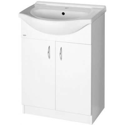 AQUALINE SIMPLEX ECO 60 umyvadlová skříňka včetně umyvadla 58,5x83,5x30,7cm – Sleviste.cz