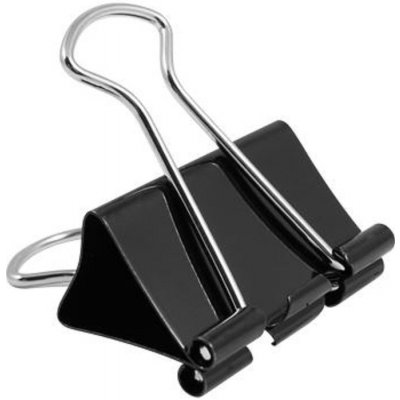 Kovové klipy BINDER 25mm (12ks) černé – Sleviste.cz