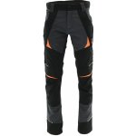 Sara Workwear Strečové kalhoty COTTONFLEX grafitové oranžové – Hledejceny.cz