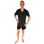 Rozárka P1 šipky pánské pyžamo krátké černé – Zboží Mobilmania