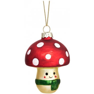 Sass & Belle Happy Mushroom vánoční ozdoba červená – Hledejceny.cz