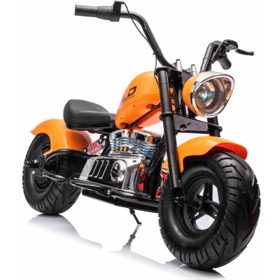 mamido Dětská elektrická motorka Chopper Warrior 36V oranžová – Zboží Mobilmania