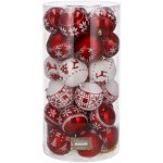 SPRINGOS Vánoční baňky červeno-bílé mix 7cm sada 30ks CA0150-XG – Hledejceny.cz