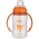 Canpol Babies hrneček tréningový s úchyty Cute Animals růžový zajíc 320ml – Zboží Mobilmania