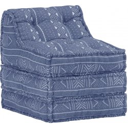 Nabytek XL Modulární pouf indigo textil