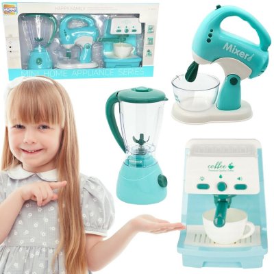 WOOPIE Sada domácích spotřebičů pro děti 3v1 Mixér Blender – Zboží Dáma