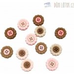 Dekorační knoflíčky kytičky – Zboží Dáma