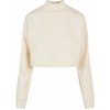 Dámská mikina Ladies Cropped Oversized Sweat High Neck Crew whitesand