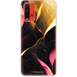 Pouzdro iSaprio - Gold Pink Marble - Xiaomi Redmi 9T