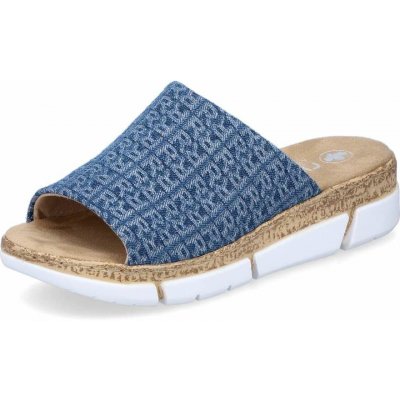 Rieker dámské nazouváky V2377-14 modrá – Sleviste.cz