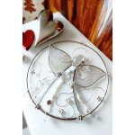 Andělská vitráž Tiffany v kruhu - Posel světla 25cm – Zboží Dáma