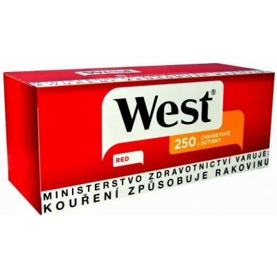 West Red cigaretové dutinky 250 ks – Hledejceny.cz