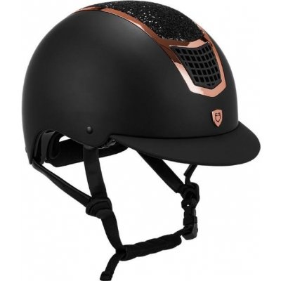 EQUESTRO Bezpečnostní helma Eclipse Stone Mat black rose gold – Zboží Dáma