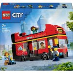 LEGO® City 60407 Červený dvoupodlažní vyhlídkový autobus – Zboží Živě