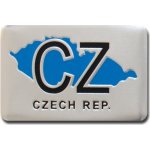 Avisa Hliníkové samolepící 3D logo CZ Czech Republic - – Zboží Mobilmania