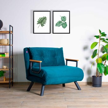 Atelier del Sofa 1-místná Sando SinglePetrol Green, Zelená