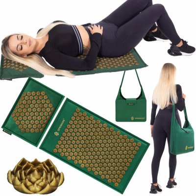 SPRINGOS Akupresurní masážní podložka s polštářkem FA0154 – Zboží Dáma