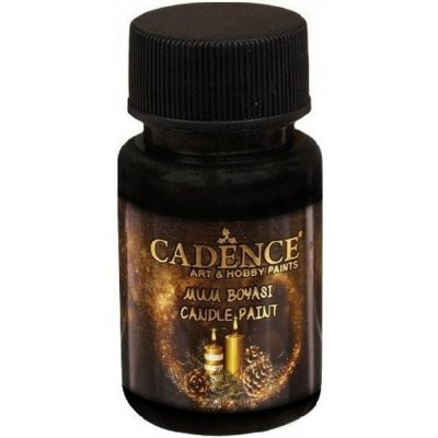 Cadence Barva na svíčky Candle Paint 50 ml black černá – Sleviste.cz