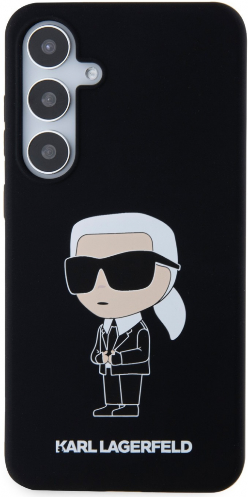 Karl Lagerfeld Liquid Silicone Ikonik NFT Samsung Galaxy S24+ černé