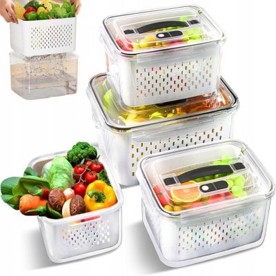 FoodSaver FFC025X Sada 2 vakuovacích dóz Bionaire New Fresh 0,7 + 1,2 l – Zboží Dáma