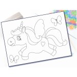 Radost v písku Šablona na pískování pegas s motýlky A5 148 x 210 mm – Zboží Dáma