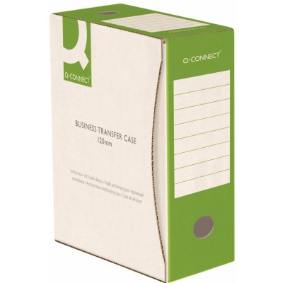 Q-Connect -Archivační krabice A4, bílozelená, 12 cm – Zboží Živě