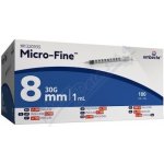 Embecta Micro-Fine U-100 inzul.střík.8 mm 1ml 100 ks – Hledejceny.cz