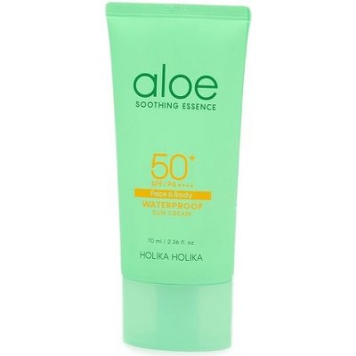 HOLIKA HOLIKA Aloe Soothing Essence Face and Body Sun Cream SPF50+ 70 ml – Zboží Dáma