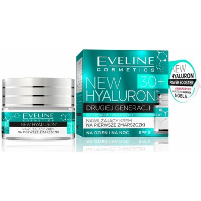 Eveline New Hyaluron druhá generace hydratační krém pro první vrásky 30+ den/noc 50 ml