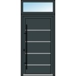OknaDvereNaMiru.cz Vchodové dveře INOX 1436 + Nadsvětlík 90 x 220 cm – Hledejceny.cz