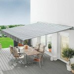 Sunfun Polokazetová markýza, šedo-bílá, 3 x 2,5 m 27138937 – Zboží Mobilmania