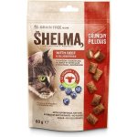 Shelma snack GF kočka polštářky hovězí / borůvka 60 g – Hledejceny.cz
