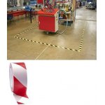 Coba výstražná podlahová priemyselná páska 50 mm x 33 m červeno-biela – Hledejceny.cz