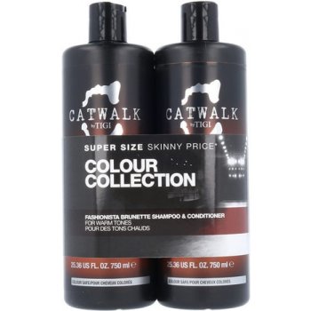 Tigi Catwalk Colour Collection Brunette Fashionista Brunette 750 ml + kondicionér Catwalk Fashionista Brunette 750 ml dárková sada