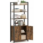 VASAGLE Knihovna se skříňkou 60x160x24 cm hnědá – Zboží Dáma VASAGLE Knihovna se skříňkou 60x160x24 cm hnědá – Zboží Dáma