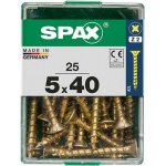 SPAX Vrut 5x40, zápustná hlava, PZ, YELLOX, 25 ks (M) – Hledejceny.cz