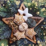 PAW Ubrousek 33x33cm Perníčky na hvězdě – Zboží Dáma