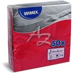 Wimex ubrousky 2V červené 50ks 33x33cm – Hledejceny.cz