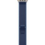 Apple Watch Ultra 3 (2025) 49mm Přírodní titan s modrým/jasně modrým trailovým tahem M/L MEWU4QC/A – Zboží Živě