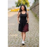 Himalife balonová sukně s kapsami Madia černá s červenou – Zboží Dáma