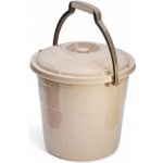TRG Vědro 10 l PH s víkem béžová – Zboží Dáma