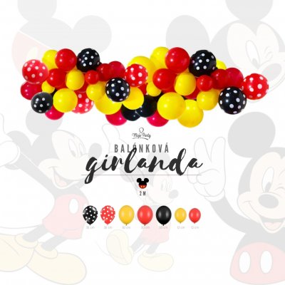 MojeParty SET girlanda Mickey mouse colours 2m – Zboží Mobilmania