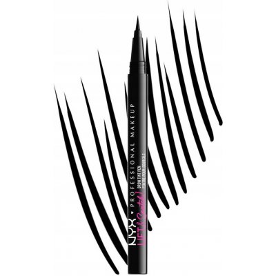 NYX Professional Makeup Lift&Snatch Brow Tint Pen Fix na obočí 10 Black 1 ml – Zboží Dáma