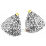 Stříbrné pompony pro roztleskávačky 2ks – Zboží Mobilmania